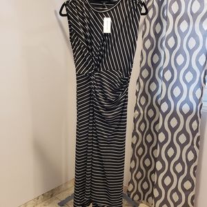 Banana Republic Stripes Sleeveless Dress